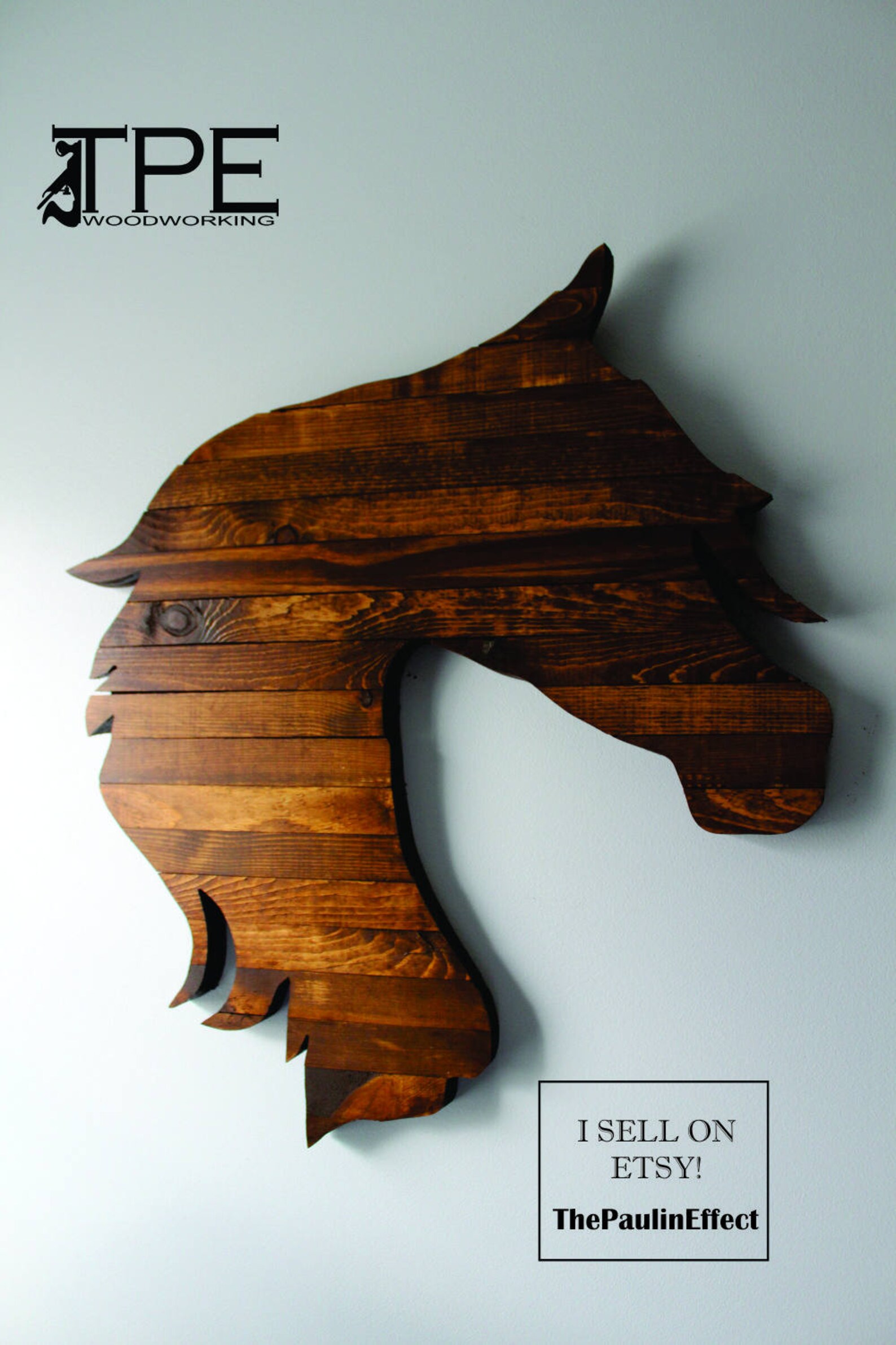 Horse Head Cutout. Horse Decor. Faux Pallet Horse Cutout. Wall Etsy