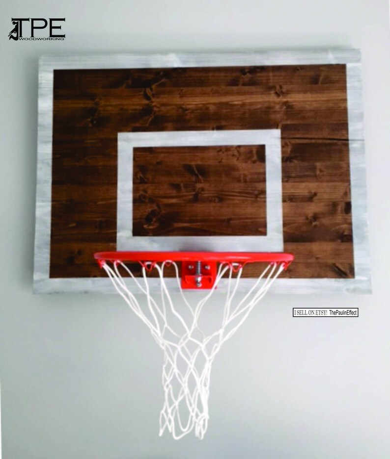 Vintage Basketball Hoop Backboard with Rim Wall Etsy