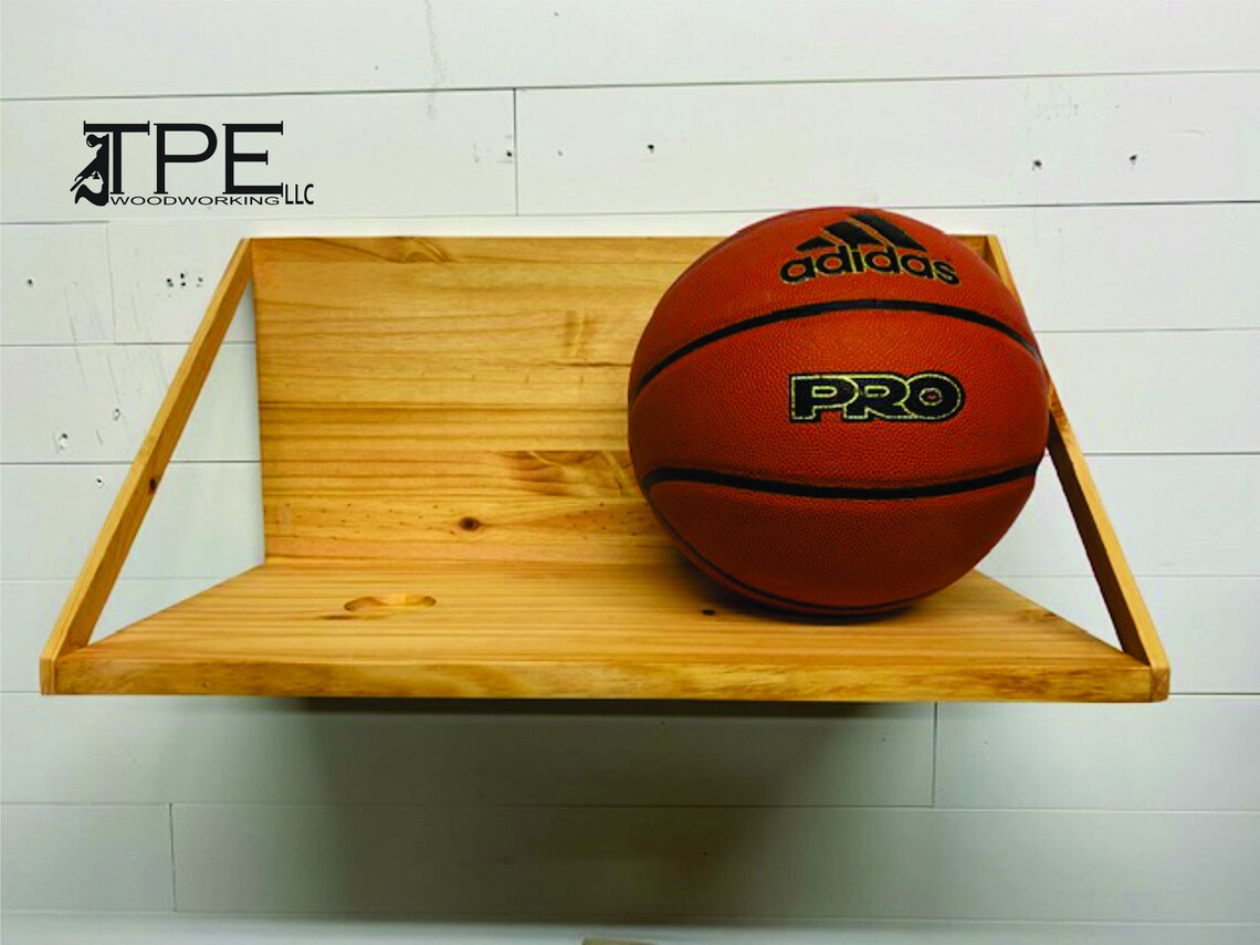 Basketball Display. FULL SIZE Basketball Shelf. Basketball Etsy