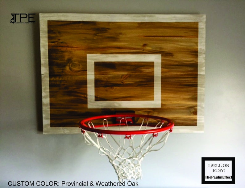Vintage Basketball Hoop Backboard With Rim Wall Etsy