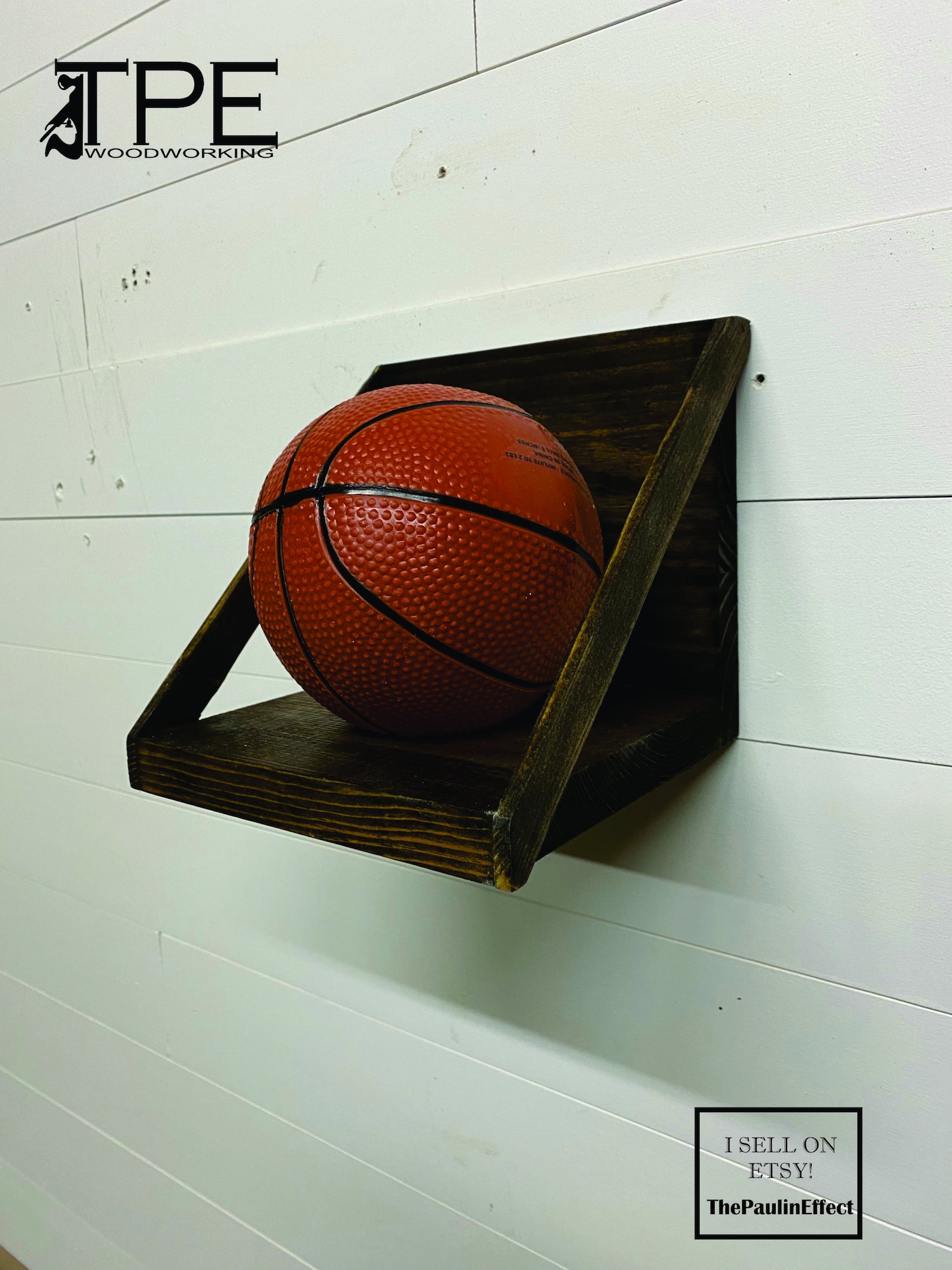 Wood Basketball Holder. Basketball Display. 5MINI Basketball Etsy