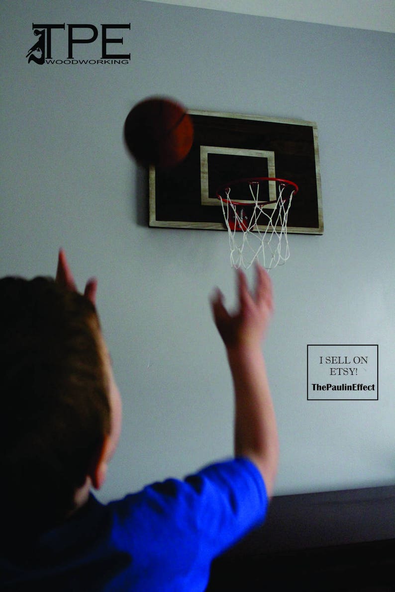 Vintage Designed Basketball Goal. Basketball Wall Décor. Great Etsy