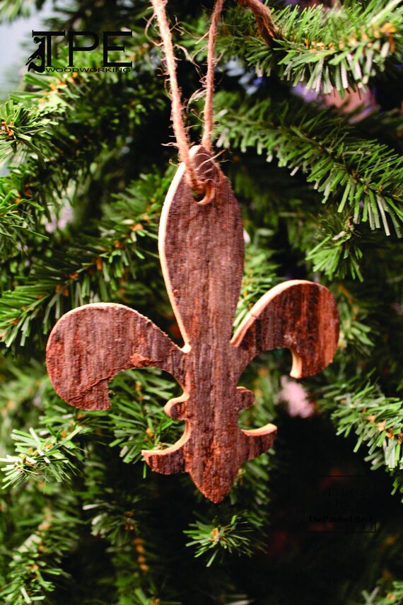 Fleur De Lis Christmas Ornament Christmas Decor Tree Etsy