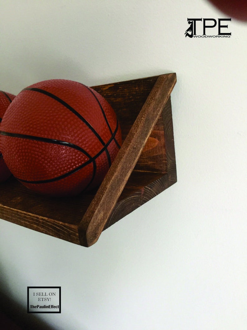 Wood Basketball Holder. Basketball Display. Mini Basketball Etsy