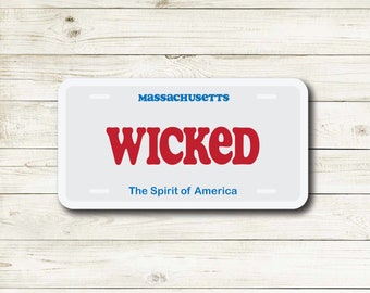 Massachusetts License Plate Sticker | Vinyl