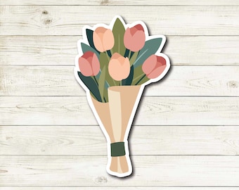 Tulip Bouquet Sticker | Vinyl