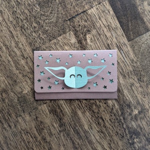 Baby Yoda Star Wars Koperta Papier Składany Wycinany Plik (SVG, DXF, PNG)