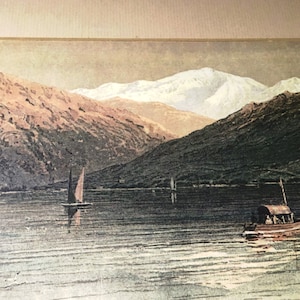 Rare Mont Blanc Chromolithograph: Swiss Alps Art Print, c. 1865