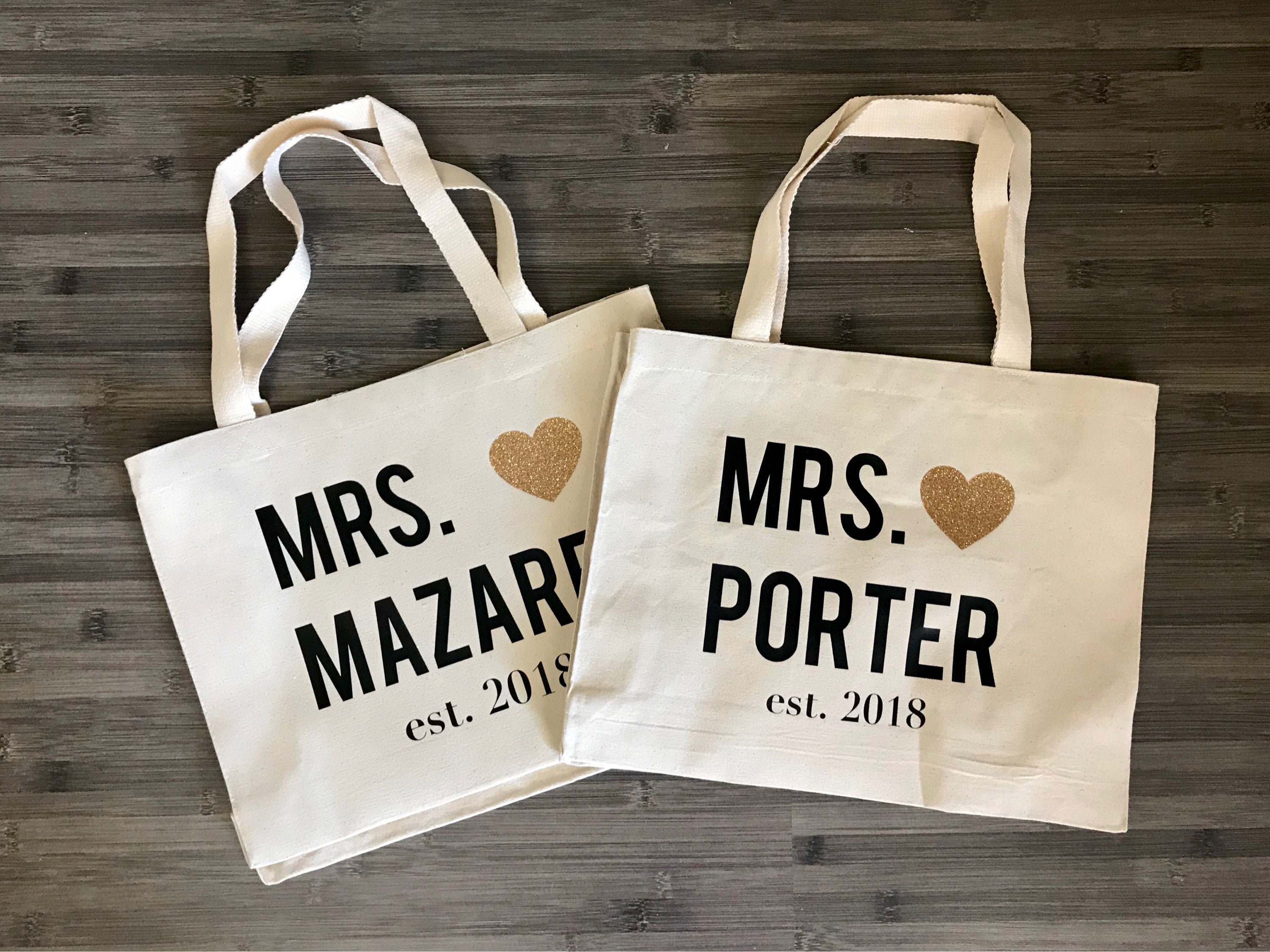 canvas bride bag