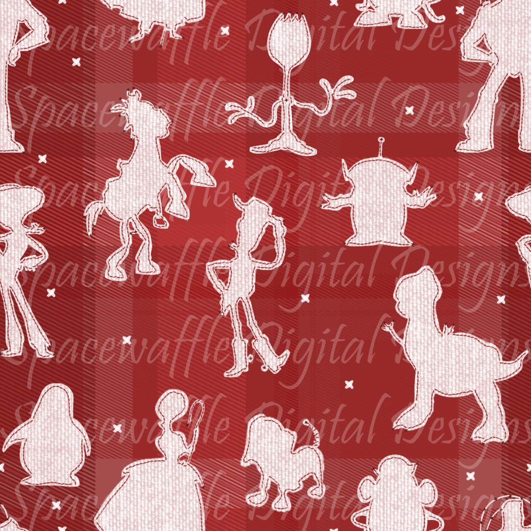 Stitched up Toy Story Seamless Pattern, Scrapbooking, Fabric Design. - Etsy