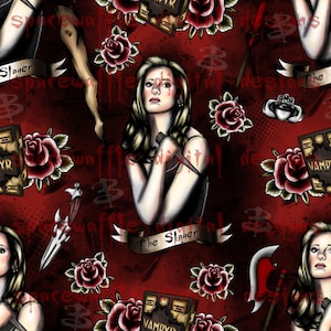 Buffy seamless, Pattern, Scrapbooking, fabric, design Semi Exclusive