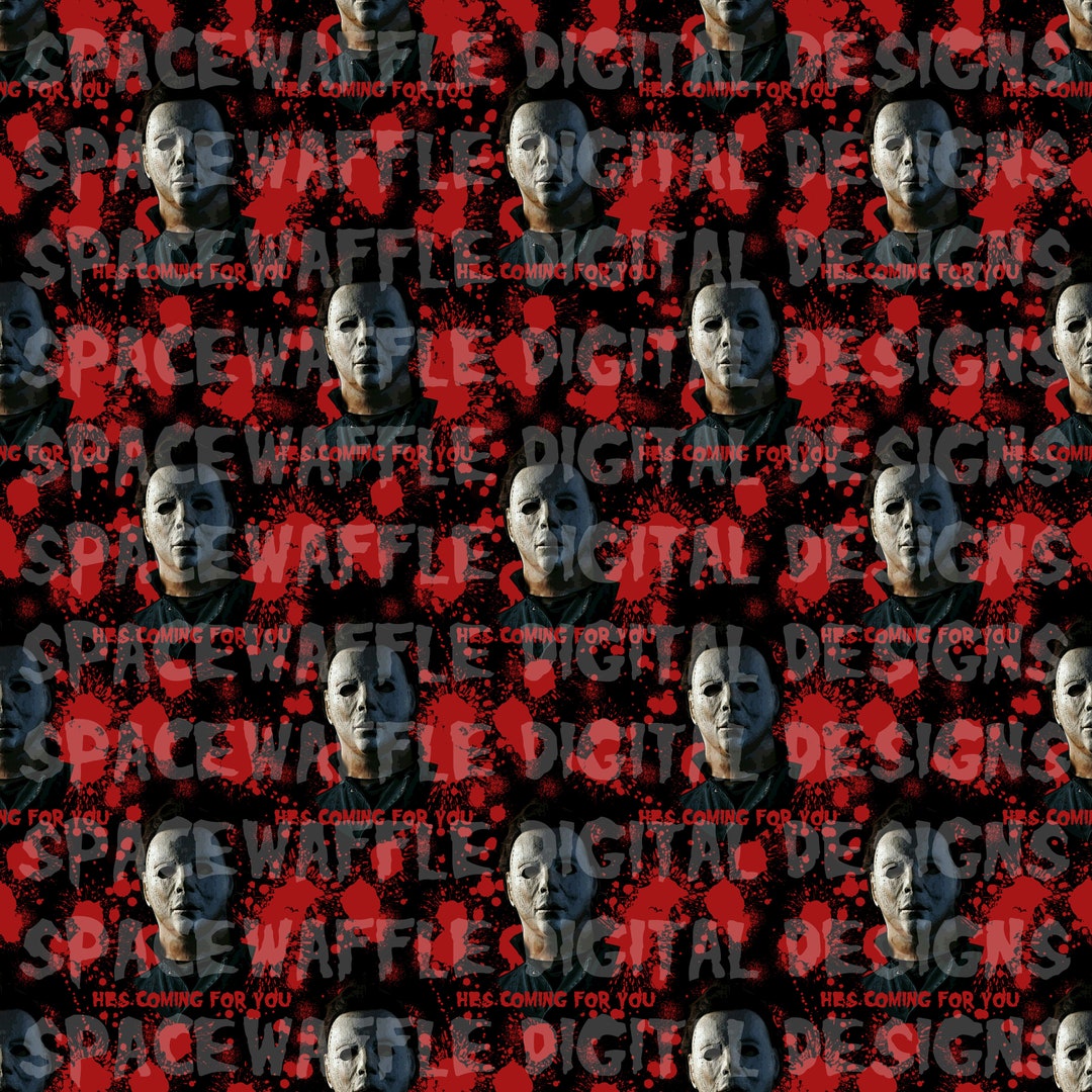 Halloween, Michael Myers, Seamless, Pattern, Scrapbooking, Fabric