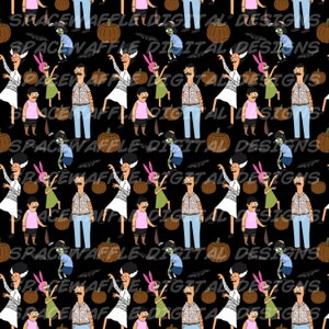 Bobs Halloween seamless, Pattern, Scrapbooking, fabric, design