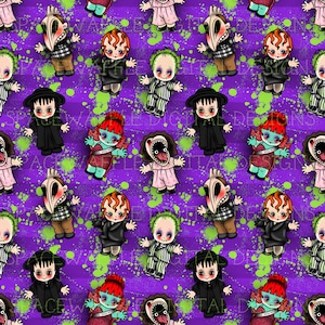 kewpie Inspired seamless, Pattern, Scrapbooking, fabric, design Semi Exclusive