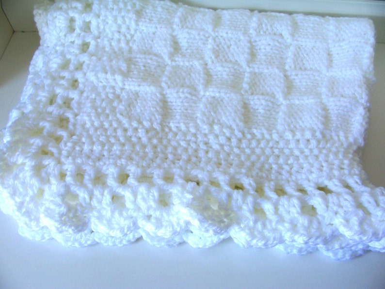 Baptism Blanket Baby Shower Baby Gift White Baby Blanket Etsy