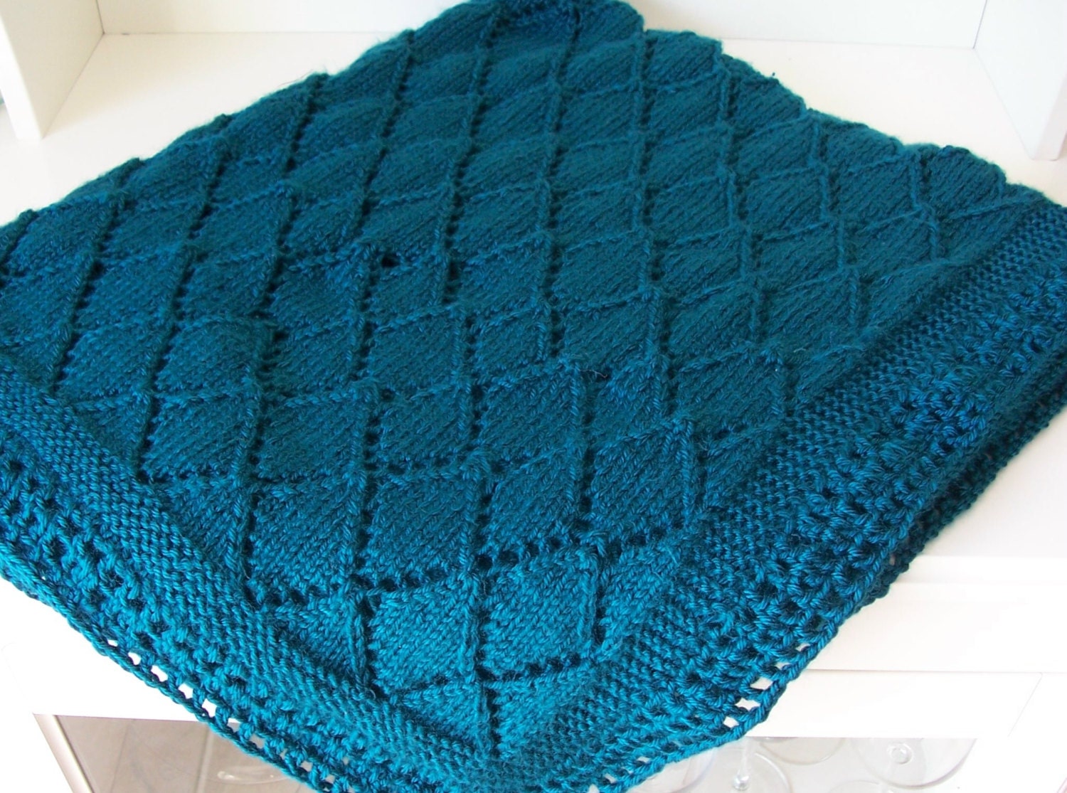 Teal Blanket Big Baby Blanket Blue Teal Baby Shower Baby Etsy