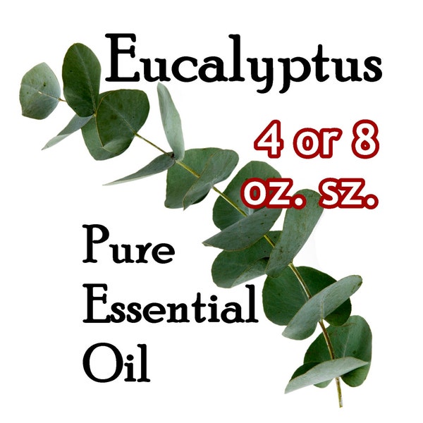 Eucalyptus globulus Pure Organic Essential Oil (Full Strength) | Choose size!  Fast, Free Shipping to USA, US Territories & Military Bases!