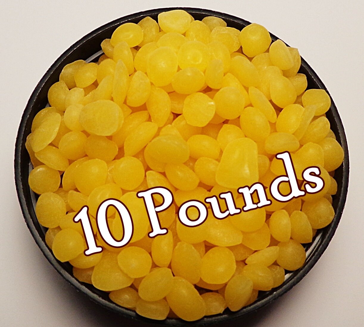 10 lbs. YELLOW BEESWAX Pellets Organic Pure & Fresh Bulk Etsy