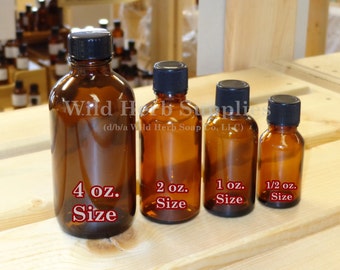 AMBER BOTTLES: Choose Size & Quantity | Storage Container for Essential - Carrier Oils, Liquids, Formulations | Wholesale Prices | Fast Ship