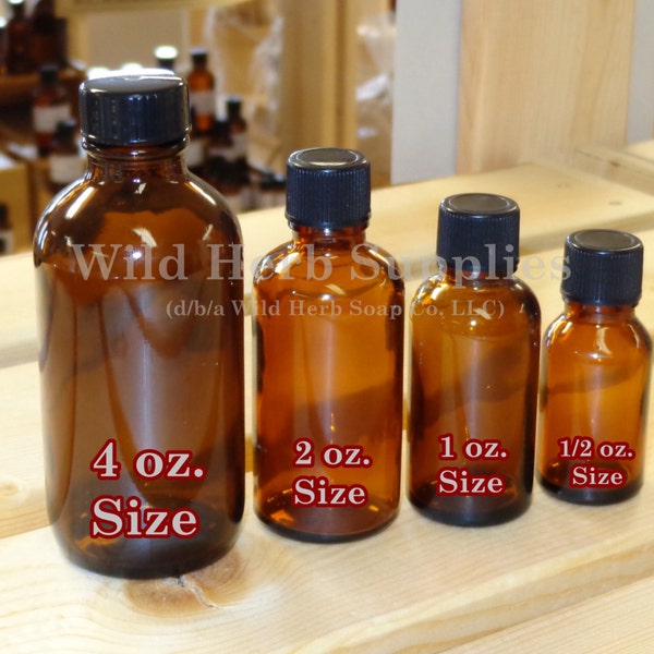 AMBER BOTTLES: Choose Size & Quantity | Storage Container for Essential - Carrier Oils, Liquids, Formulations | Wholesale Prices | Fast Ship