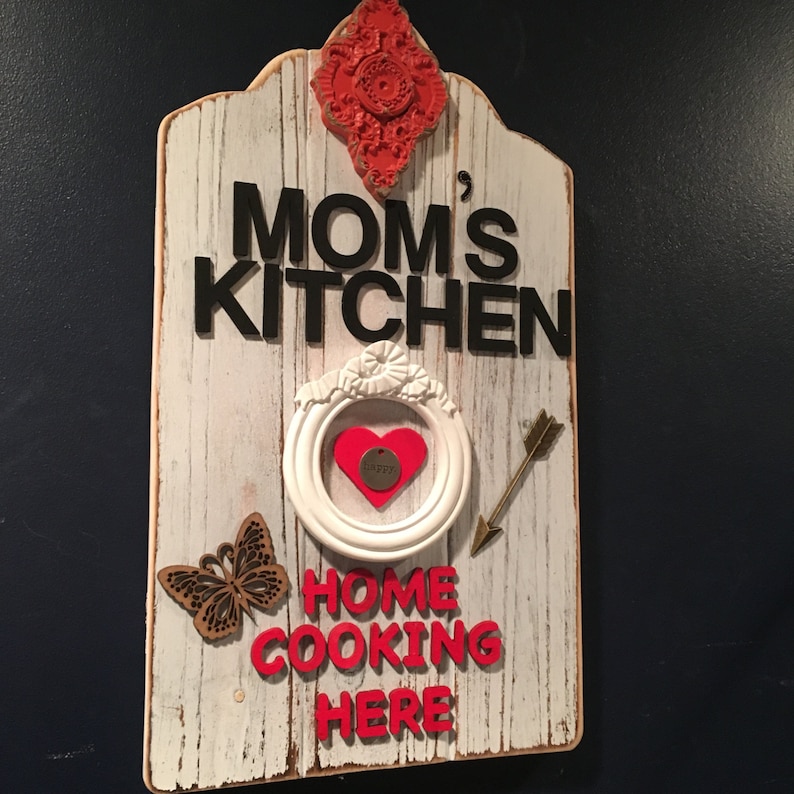 Mom's Kitchen Eat Rustic Kitchen Sign Kitchen Wall Decor Etsy