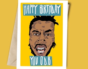 ODB Hip Hop Birthday card