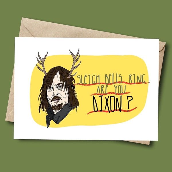 The Walking Dead Christmas card Daryl Dixon