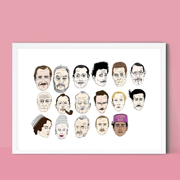 Wes Anderson The Grand Budapest hotel Print
