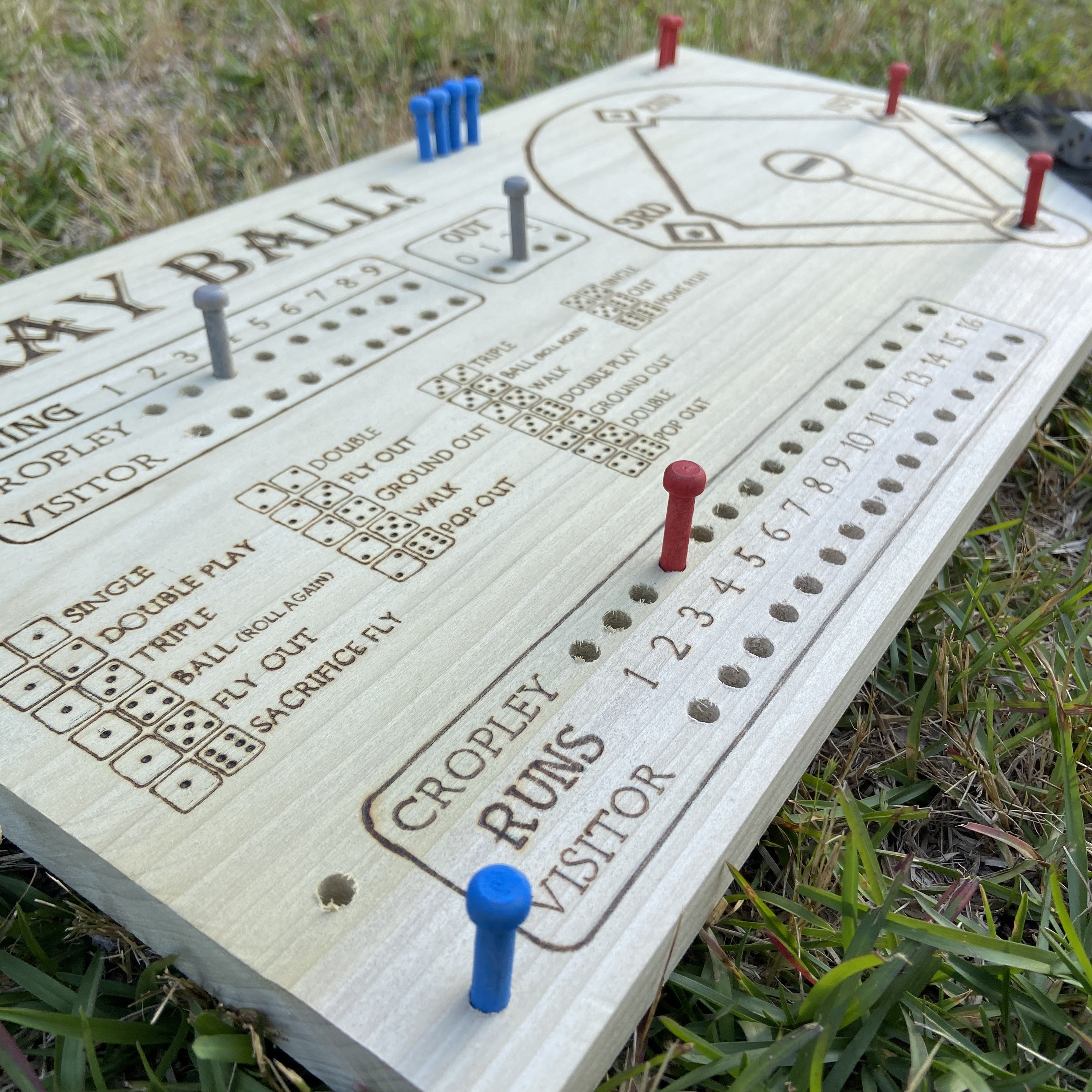 wooden-tabletop-baseball-game-personalized-dice-game-etsy