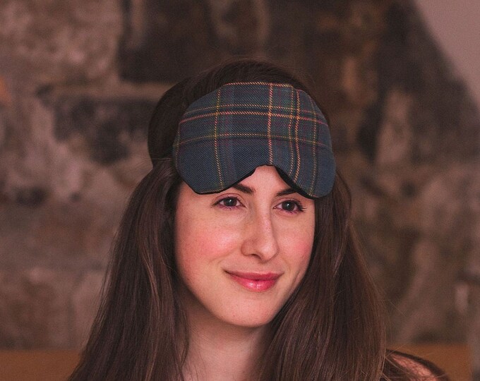 Highland Mist  Tartan Scented Herb Eye Mask. Gift Made in Scotland