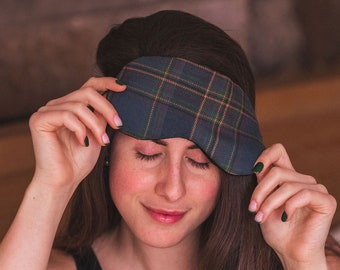 Highland Mist  Tartan Scented Herb Eye Mask. Gift Made in Scotland