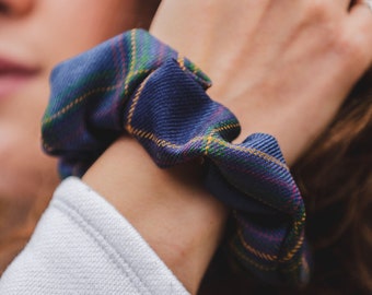 Scrunchie - Highland Mist Tartan. Gift Made in Scotland