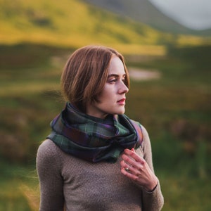 Isle of Skye Tartan Outlandish Cowl Wrap Scarf. Gift Made in Scotland image 1