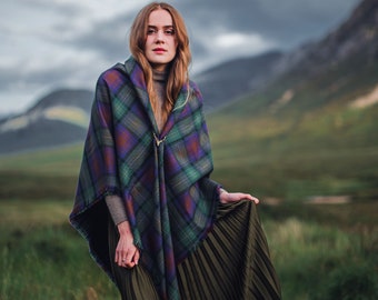 Isle of Skye Tartan Outlandish Shawl *FREE SHIPPING*. Gift Made in Scotland