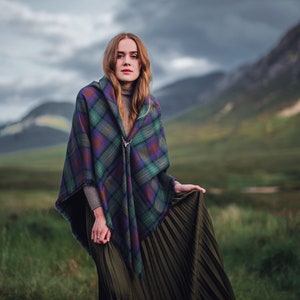 Isle of Skye Tartan Outlandish Shawl *FREE SHIPPING*. Gift Made in Scotland