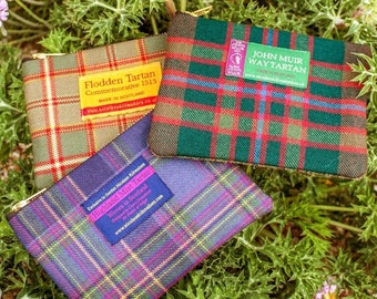 Thrift Tartan & Tweed Coin Purse with Liberty Fabrics. Gift Made in Scotland