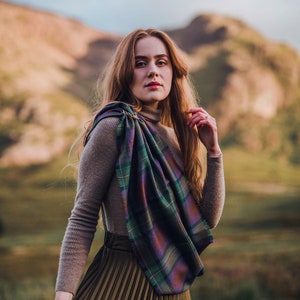 Isle of Skye Tartan Outlandish Cowl Wrap Scarf. Gift Made in Scotland image 8