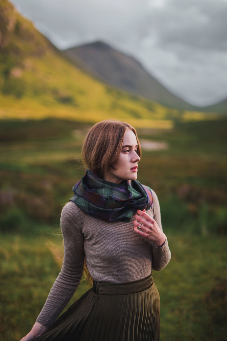 Isle of Skye Tartan Outlandish Cowl Wrap Scarf. Gift Made in Scotland image 1