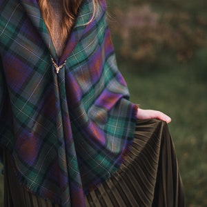 Isle of Skye Tartan Outlandish Shawl FREE SHIPPING. Gift Made in Scotland image 2