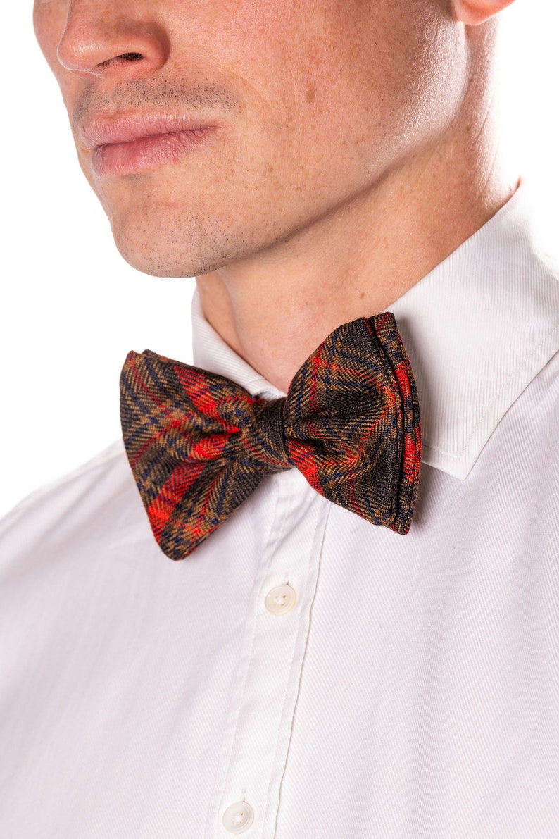Custom Bow Tie YOUR OWN TARTAN Scottish Tartan. Gift Made in Scotland image 6