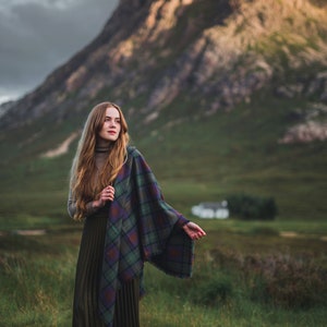 Isle of Skye Tartan Outlandish Shawl FREE SHIPPING. Gift Made in Scotland image 5