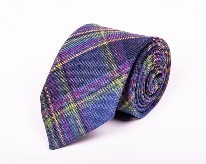 Highland Mist Tartan Tie. Gift Made in Scotland