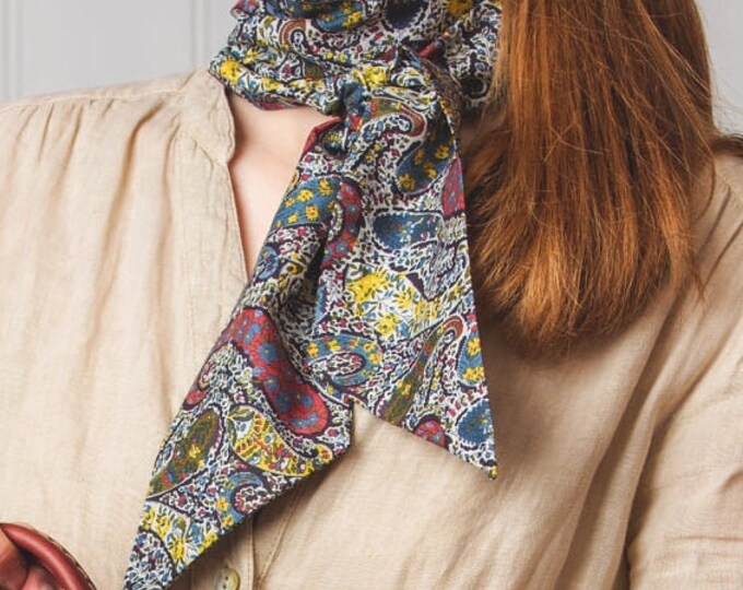 The Loully Skinni Scarf made with Liberty Fabrics - Additional Print Selection. Gift Made in Scotland