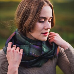 Isle of Skye Tartan Outlandish Cowl Wrap Scarf. Gift Made in Scotland image 2