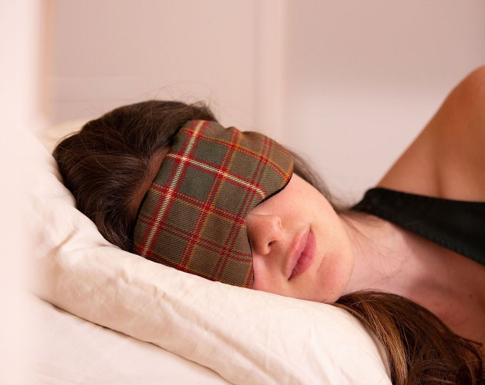 Flodden Commemorative Tartan Scented Herb Eye Mask. Gift Made in Scotland