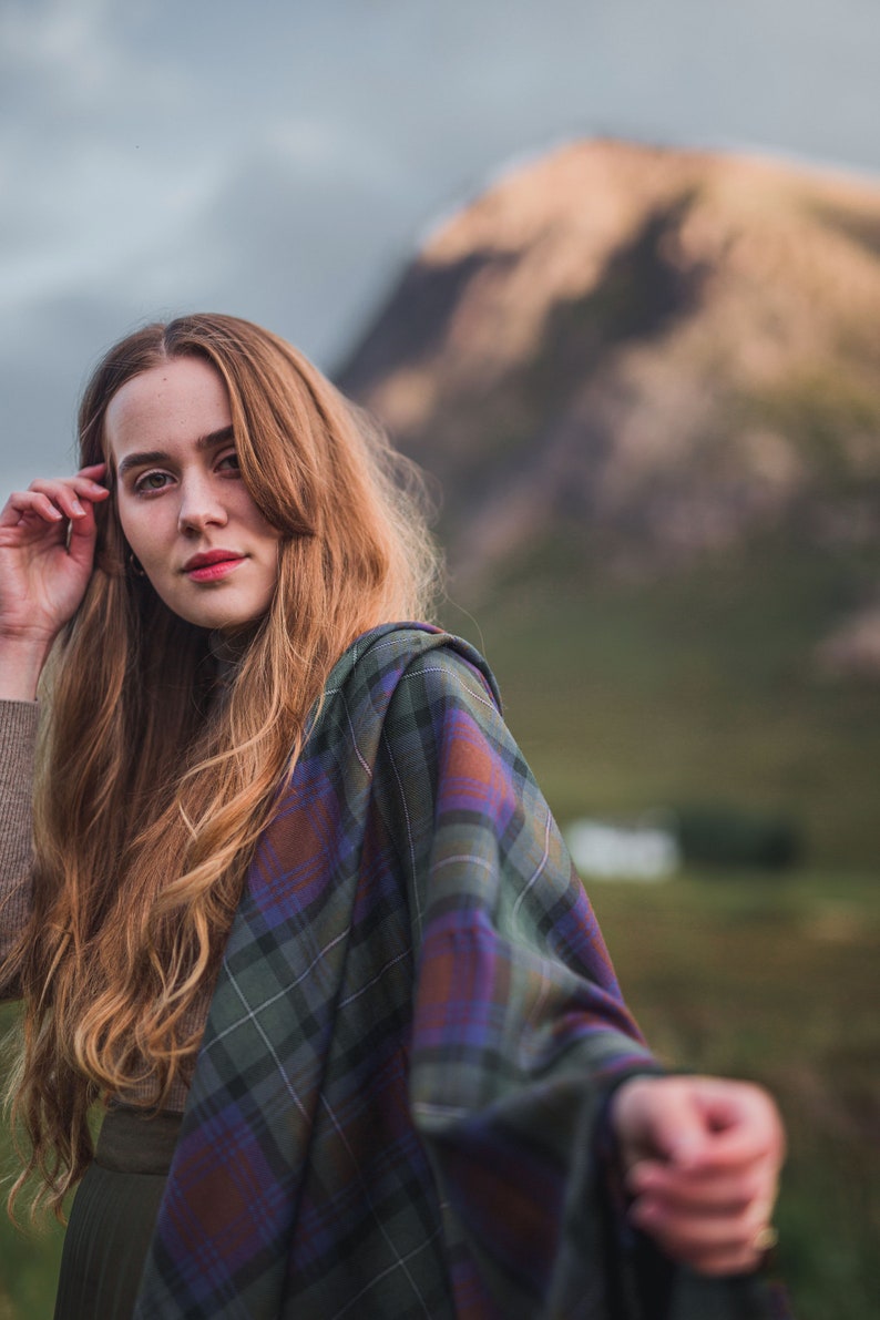 Isle of Skye Tartan Outlandish Shawl FREE SHIPPING. Gift Made in Scotland image 4