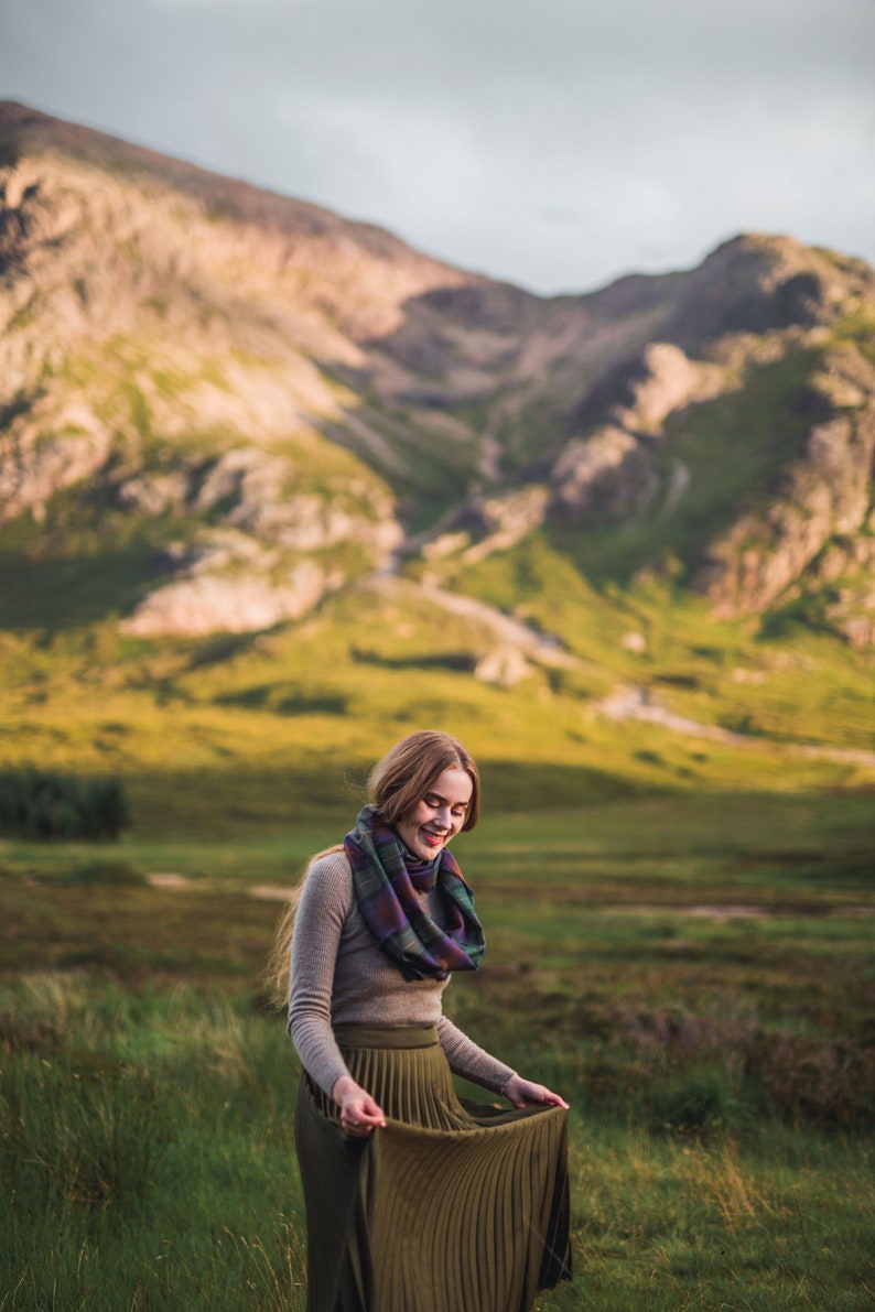 Isle of Skye Tartan Outlandish Cowl Wrap Scarf. Gift Made in Scotland image 10