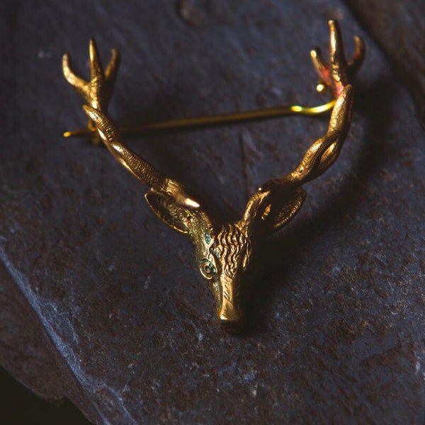 Scottish Stag Pin. Gift Made in Scotland