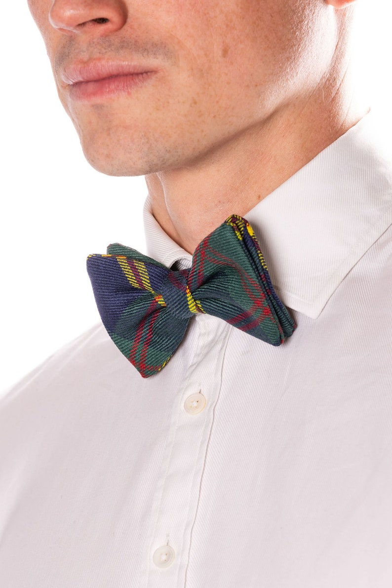 Custom Bow Tie YOUR OWN TARTAN Scottish Tartan. Gift Made in Scotland image 9