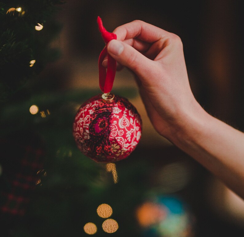 Patchwork Christmas Bauble Packs Made With Liberty Fabrics Etsy UK